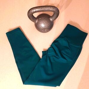 Forest Green High Waist Workout Tights